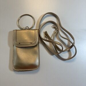 Gold Bangle Wristlet & Crossbody‎ Strap